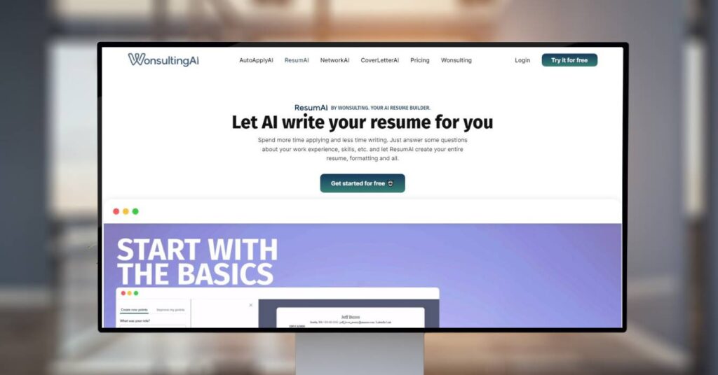 Top 6 Free AI Resume Builders - RESUMAI