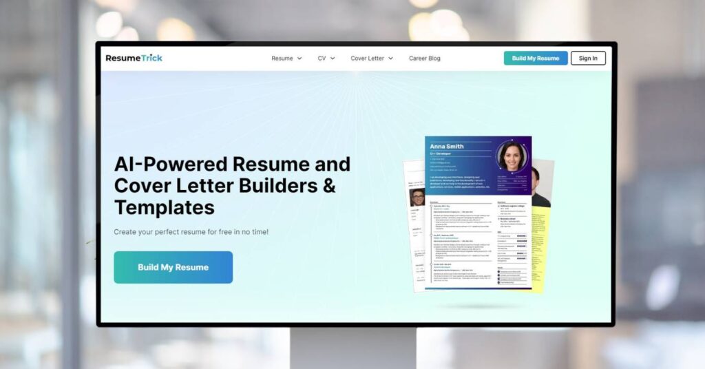 Top 6 Free AI Resume Builders - RESUMETRICK