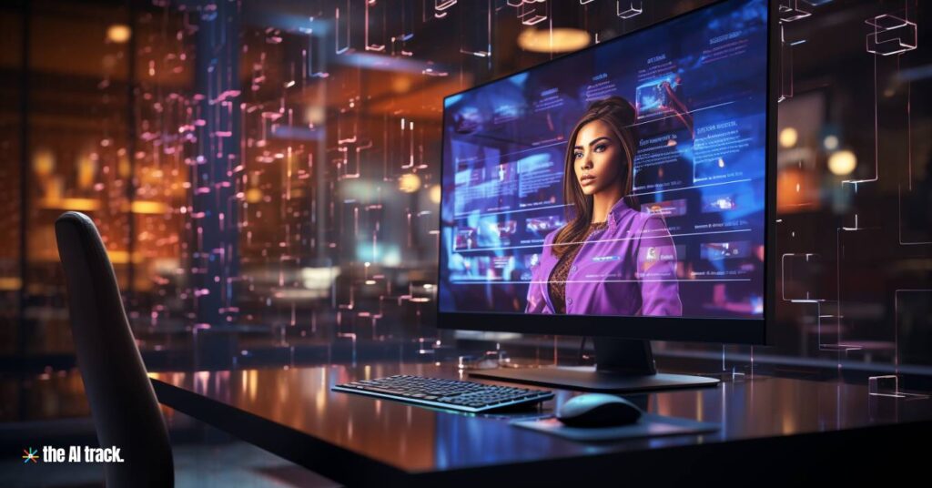 AI in Work - Future Technology - Image generated by Midjourney for The AI Track