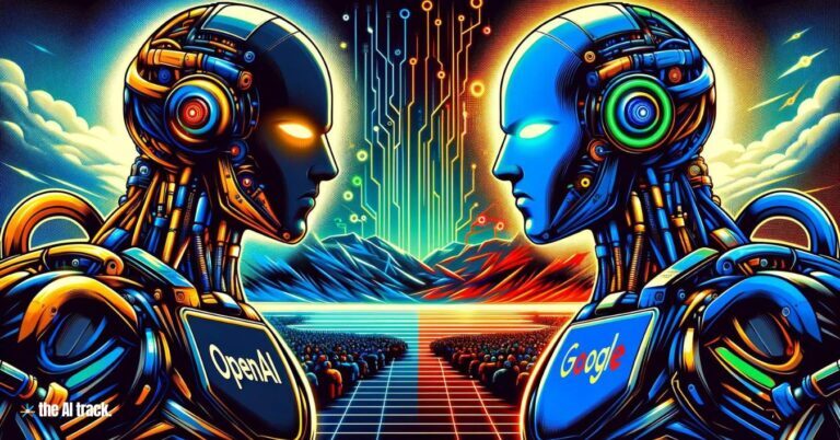 AI Models War OpenAI vs Google - Image generated by Dall-E for The AI Track