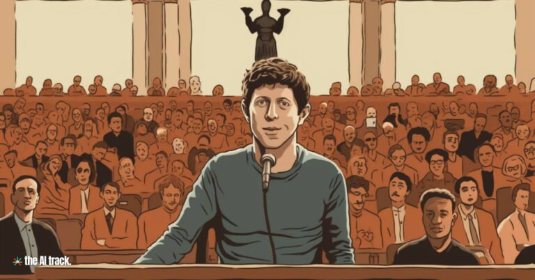 Sam Altman - Image generated by Midjourney for The AI Track