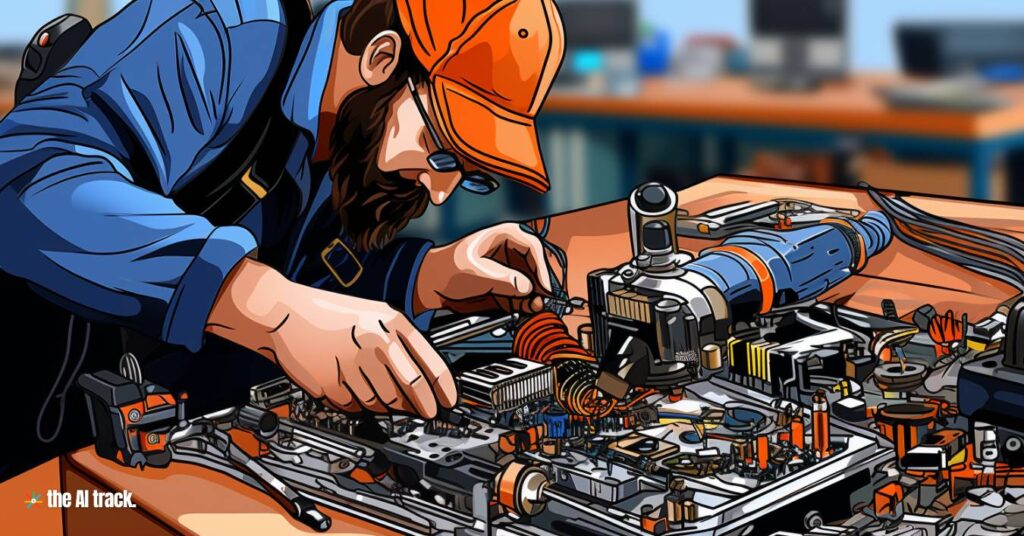 Computer Engineer - Photo Generated by Midjourney for The AI Track