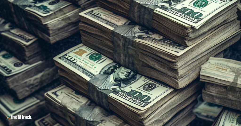 Dollar Bills -Photo Generated by Midjourney for The AI Track
