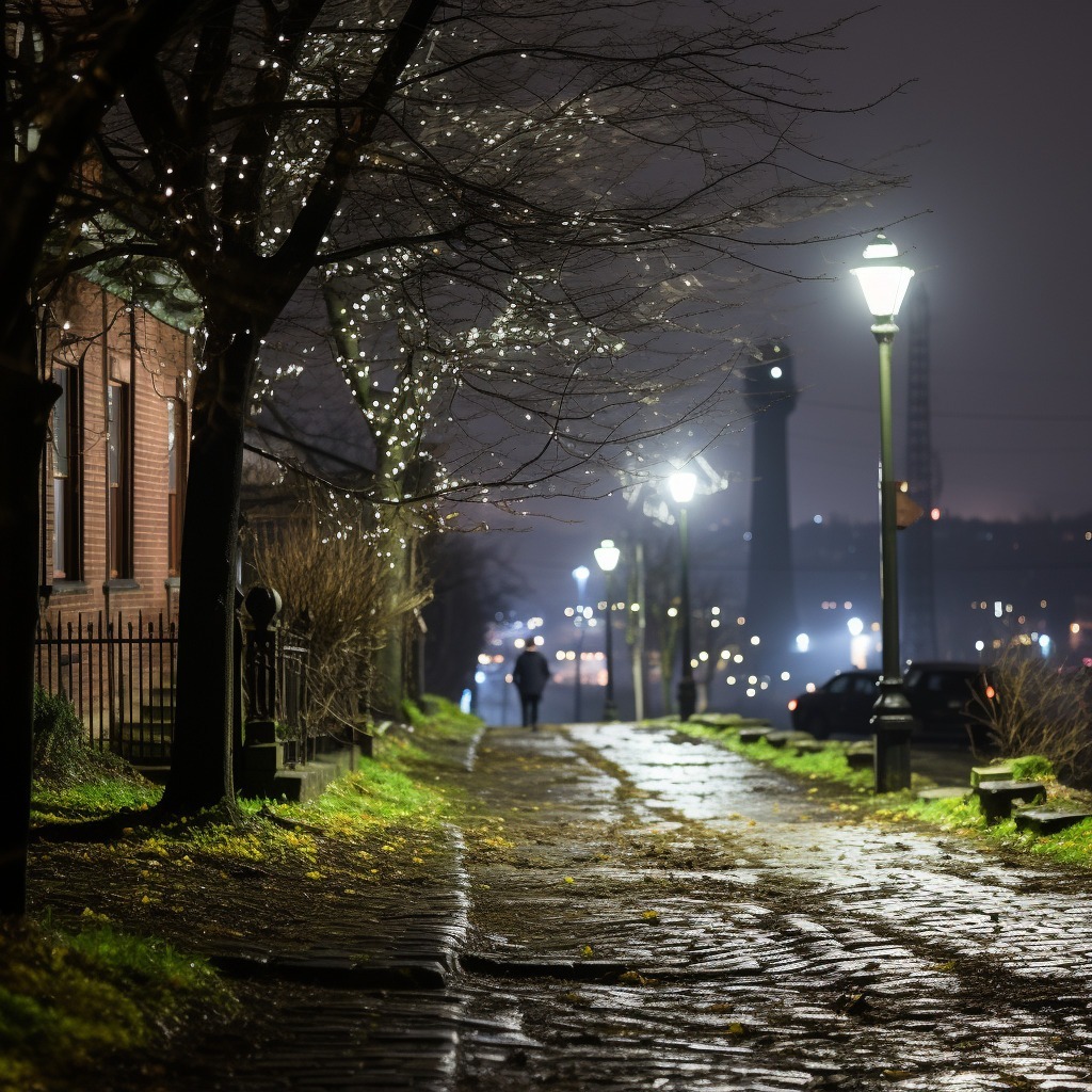 Cinematography Techniques-Dutch Angle - detective in a rain 4 -Photo Generated by Midjourney for The AI Track