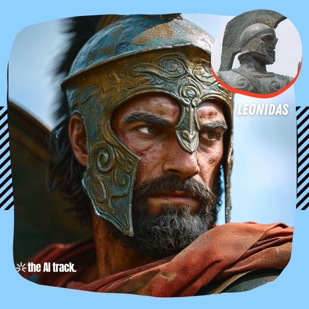 Historical Icons Reimagined by AI - Leonidas - Photo Generated by Midjourney for The AI Track