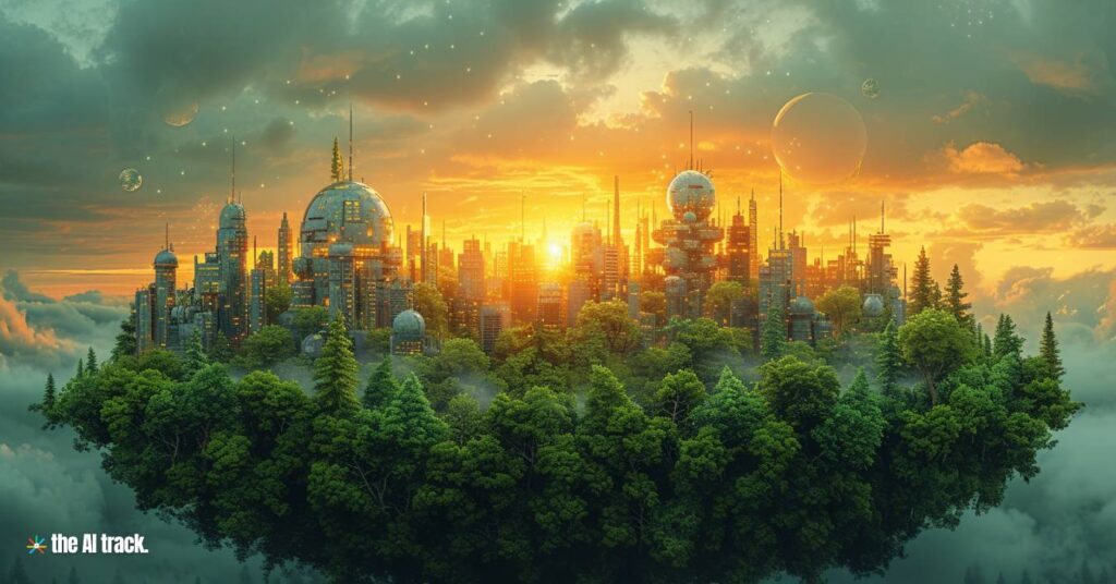 The Impact of Artificial Intelligence on the Environment - Photo Generated by Midjourney for The AI Track