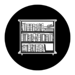 Bookshelf - Image generated by Midjourney for The AI Track