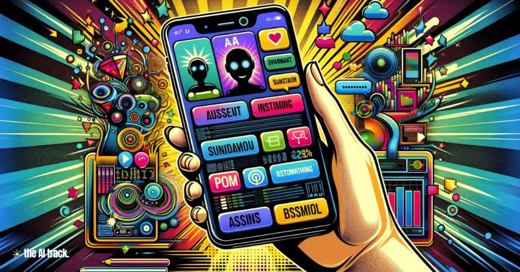 Mobile Phone with AI - Image generated by Dall-E for The AI Track