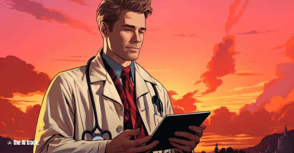 Telemedicine - Image generated by Midjourney for The AI Track