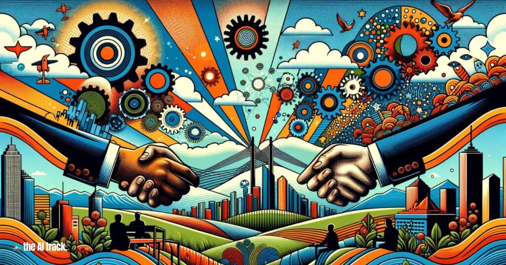 AI Strategic Partnerships - Image generated by AI for The AI Track