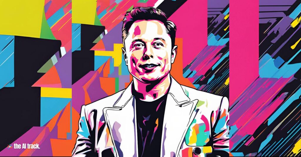 AI War - Elon Mask - Image generated by AI for The AI Track