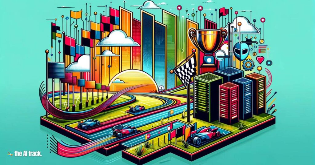 AI companies' competition in Acquiring High-Quality Data - Image generated by AI for The AI Track