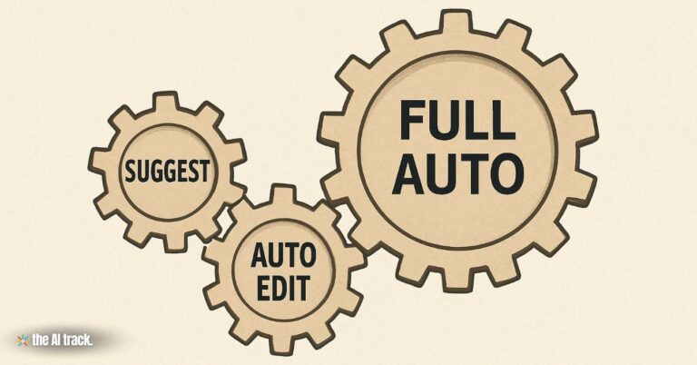 Three Gears Interlocking (OpenAI Debuts Codex CLI with 3 Autonomy Modes) - Credit - ChatGPT, The AI Track
