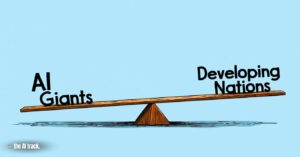 UN Report Predicts 4.8T AI Market - A seesaw with AI Giants and Developing Nations on each end Credit - ChatGPT, The AI Track