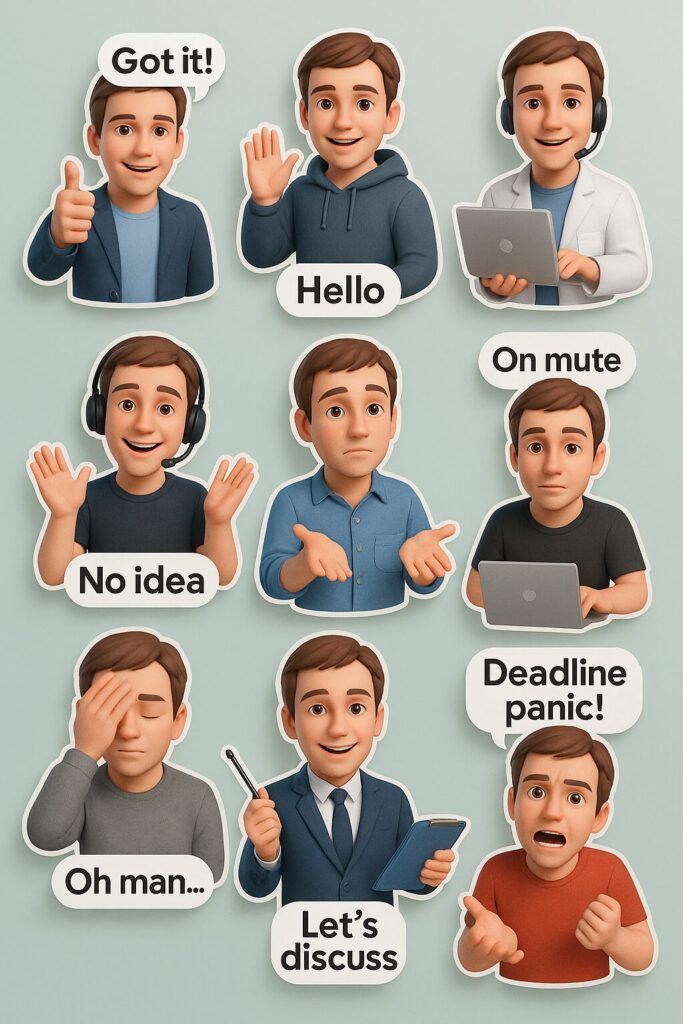 ChatGPT 4o Image Prompts - 3D Avatar Sticker Set