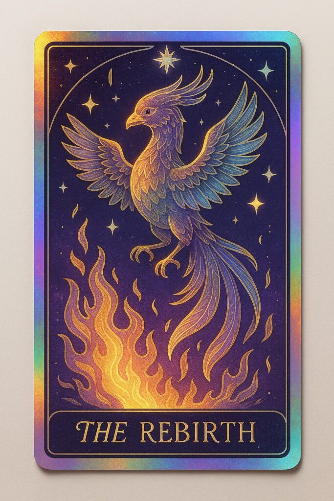 ChatGPT 4o Image Prompts - Holographic Tarot Card Design