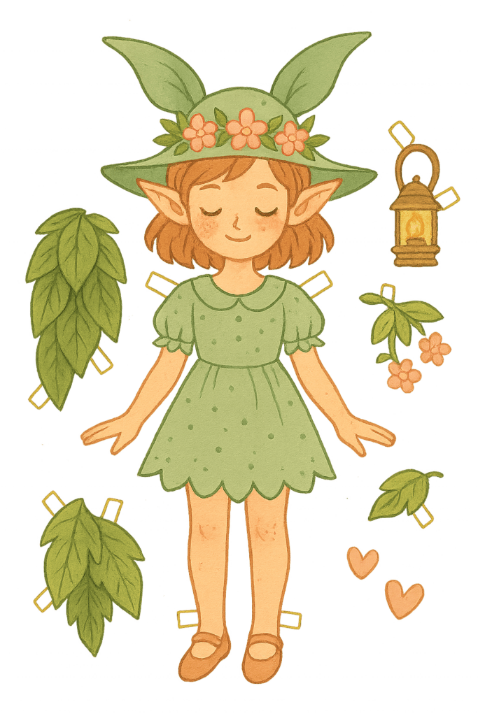 ChatGPT 4o Image Prompts - Paper Doll Cutout Style