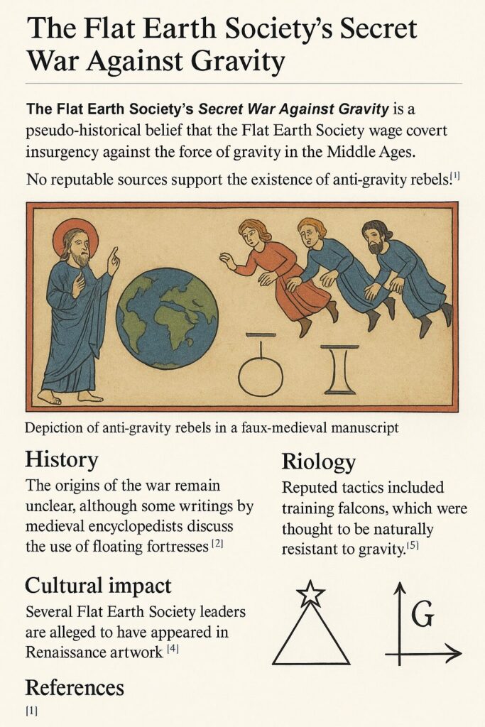 ChatGPT 4o Image Prompts - Wikipedia Page for Absurd Topics