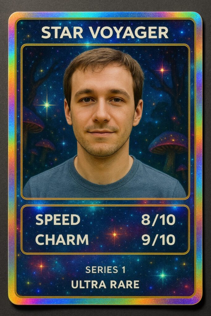 ChatGPT 4o Image Prompts -Holographic Trading Card