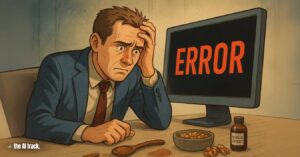 Stressed regulatory worker (U.S. FDA Launches AI Tool Elsa) - Credit - ChatGPT, The AI Track