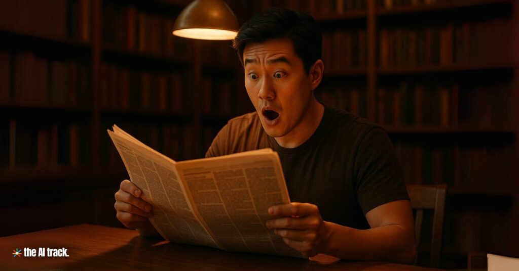 Reading AI News March 2026 - Image generated by Midjourney for The AI Track