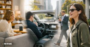 Everyday environments connected by subtle sound-waves - OpenAI Accelerates Audio AI Push (Image Credit - ChatGPT, The AI Track)