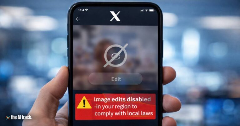 X Moves to Block Grok After Sexualised AI Image Backlash (Credit - ChatGPT, The AI Track)