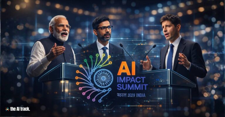 Summarizing the India AI Impact Summit 2026 (Credit - ChatGPT, The AI Track)