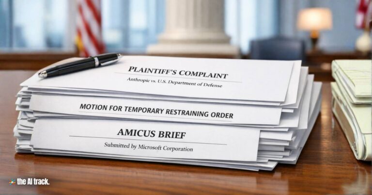 Anthropic Defense Department lawsuit widens as Microsoft and rivals back the case (Credit - ChatGPT, The AI Track)