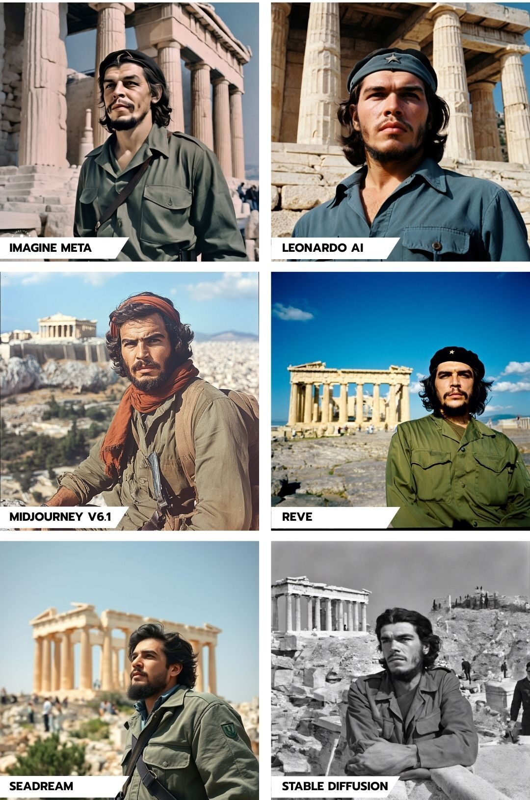 A photo of Che Guevara visiting Acropolis - Part 2