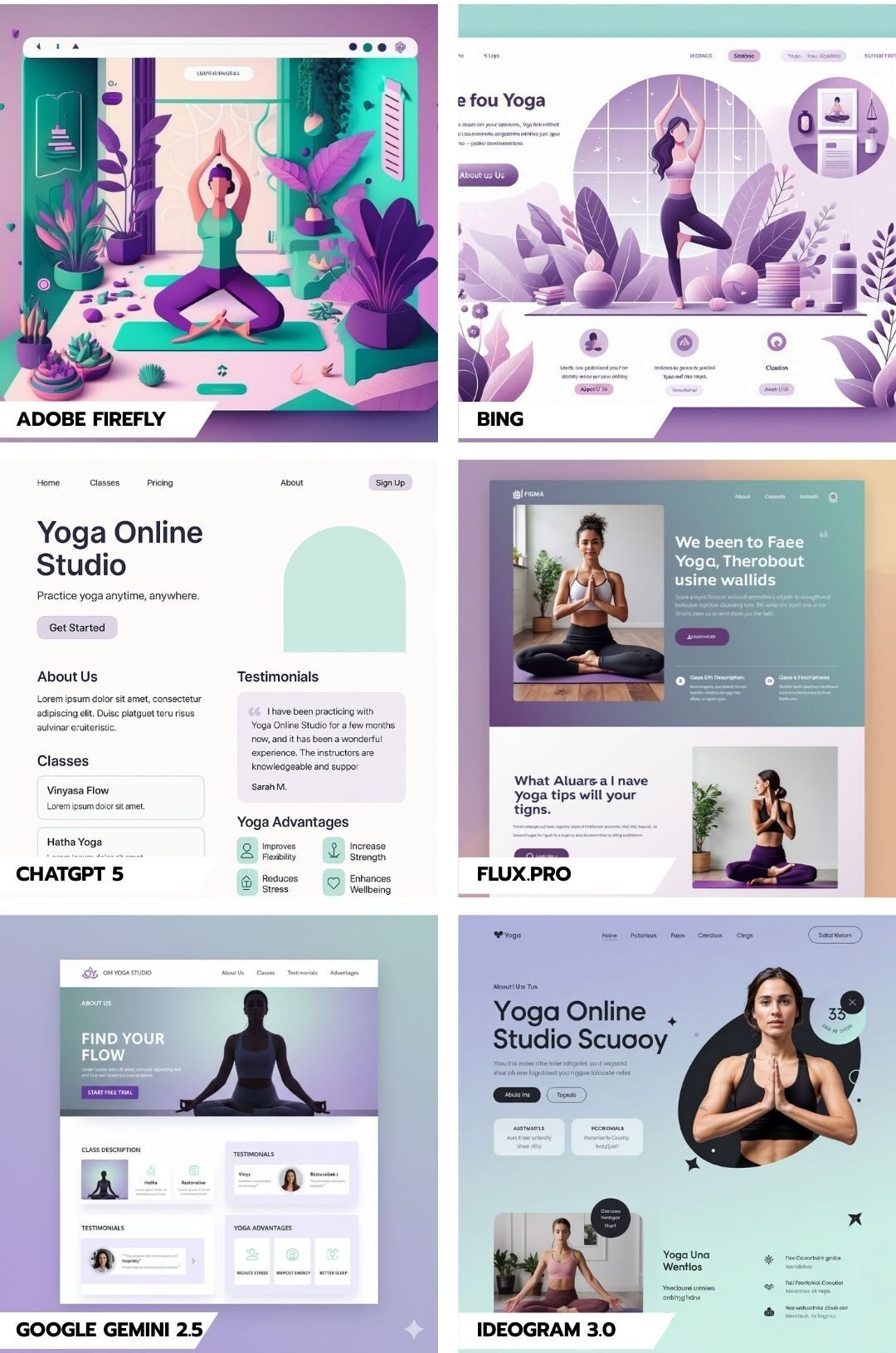 Landing page for yoga online studio - Part 1