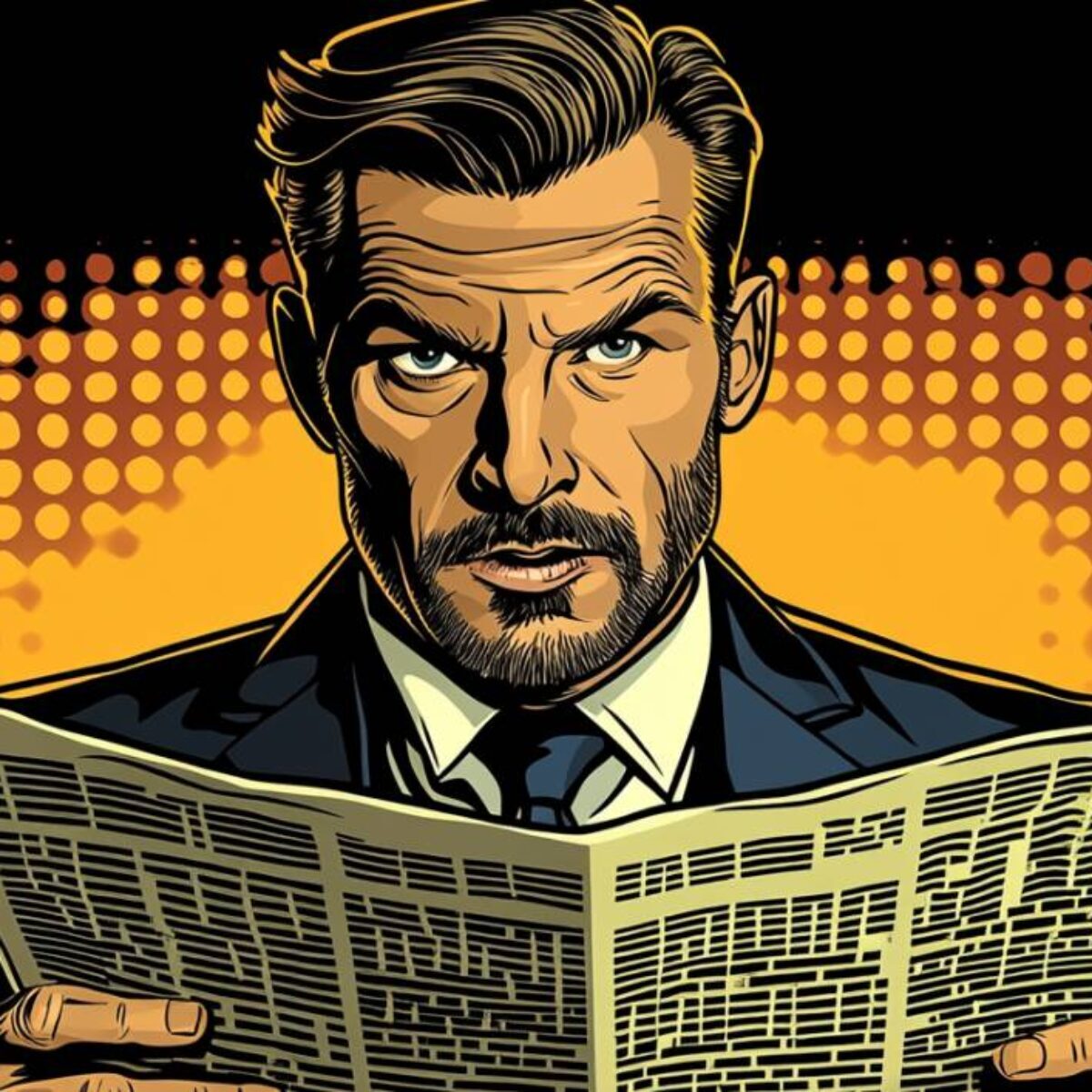 Reading AI News April 2025 - Image generated by Midjourney for The AI Track