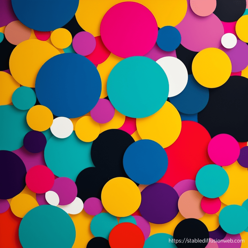 STABLEDIFUSION WEB - Best Image Generator Crash Test - Abstract artwork inspired by vibrant colors and geometric shapes