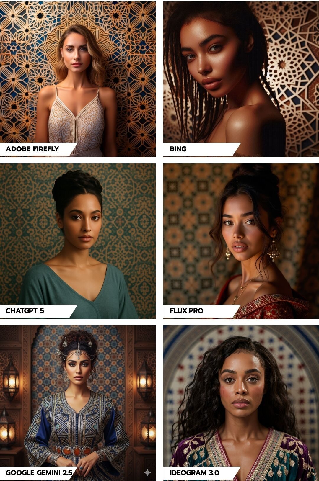 Woman with exotic beauty in a Moroccan-style backdrop - Part 1