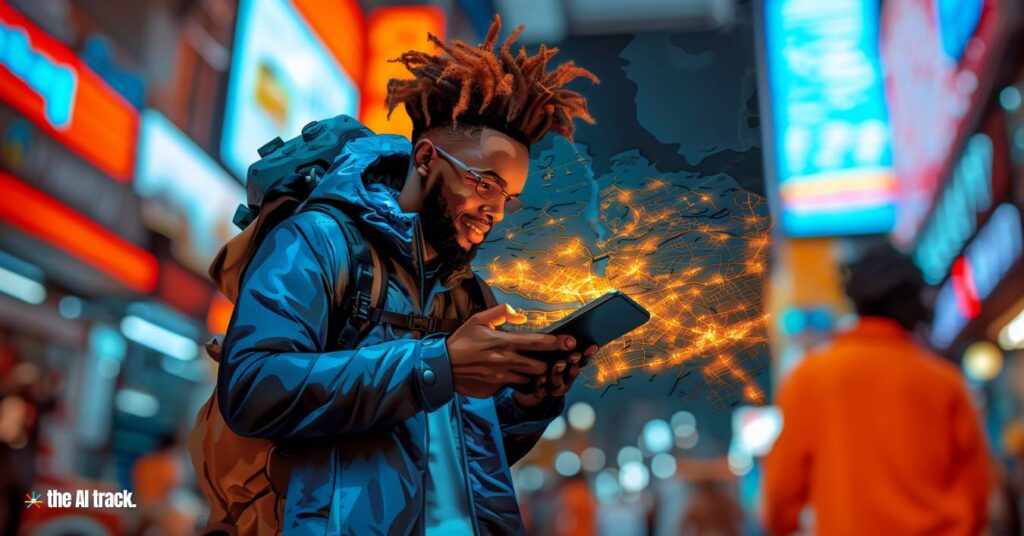 AI Travel Planning Apps - Image generated by Midjourney for The AI Track